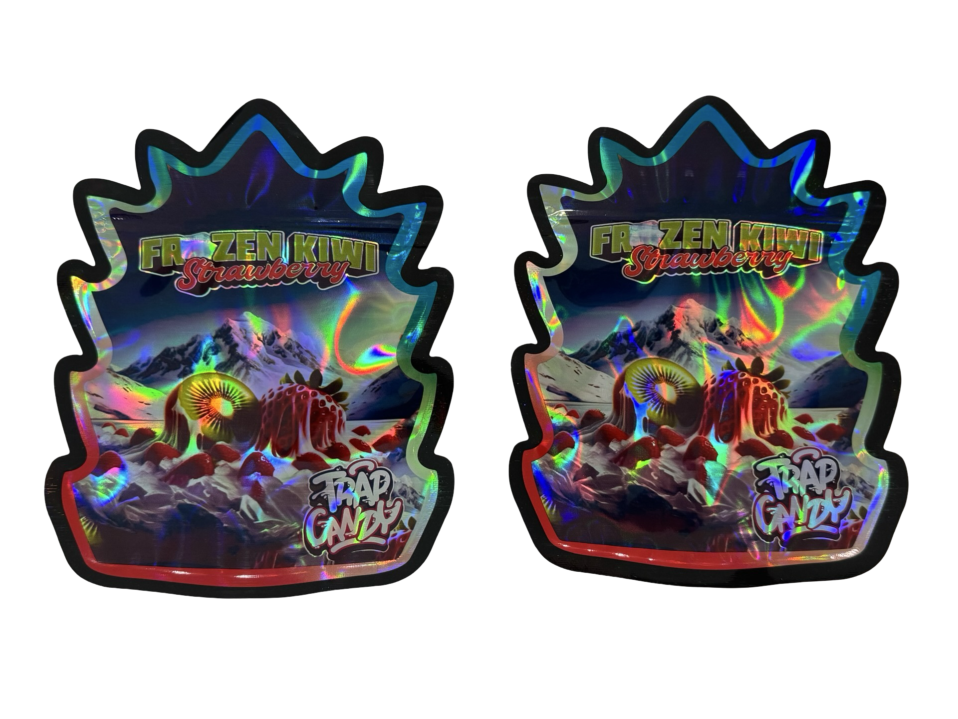 Frozen Kiwi Strawberry Mylar Bags 3.5g Trap Candy
