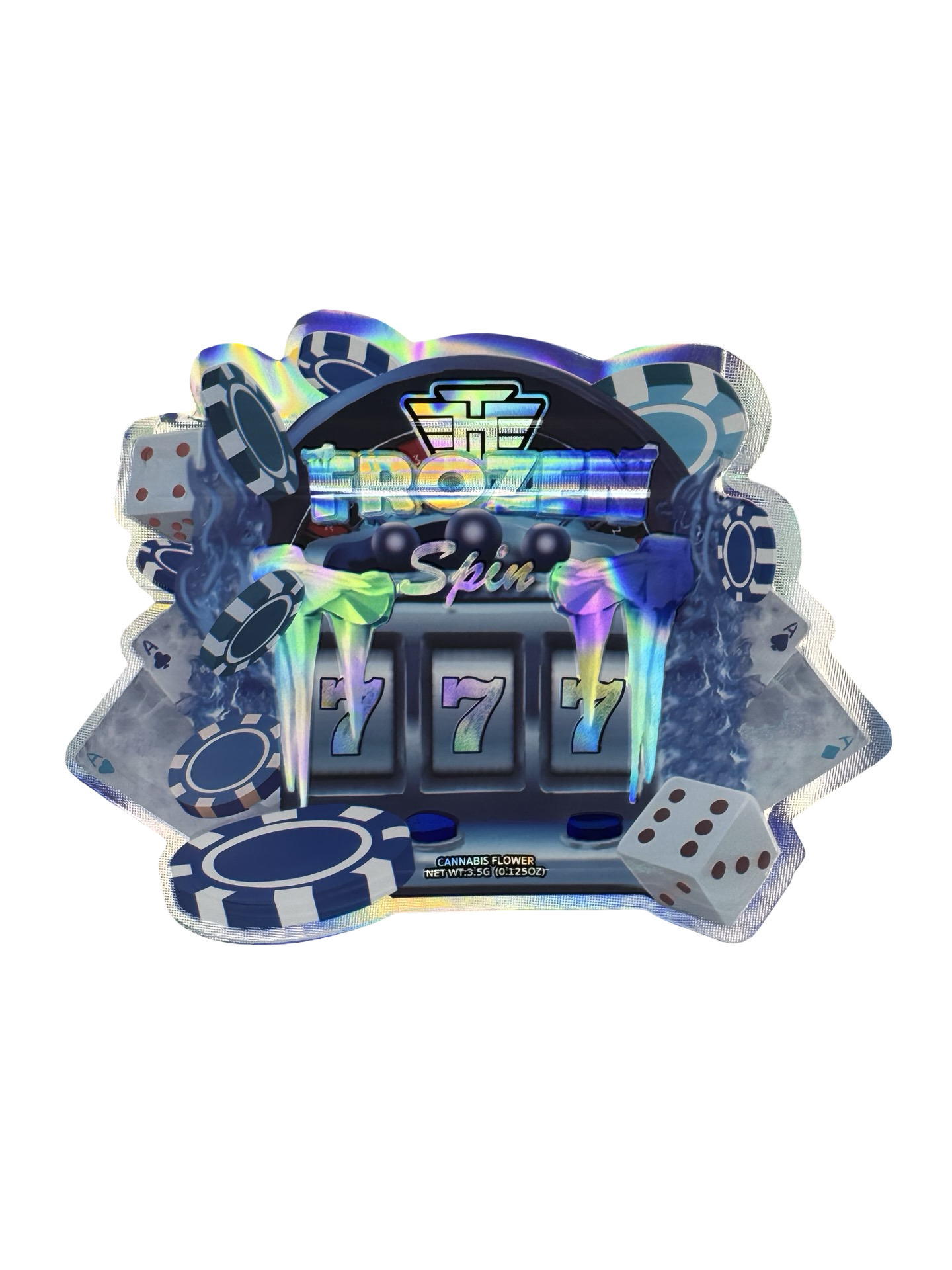 Frozen Spin 3.5g Mylar Bags High Tolerance front