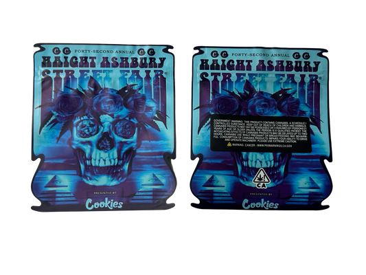 Haight Ashbury Mylar Bags 3.5g Cookies