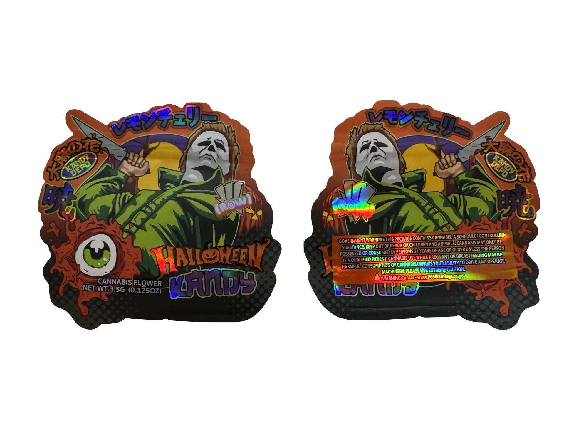 Halloween Kandy Mylar Bags 3.5g Kandy Depo