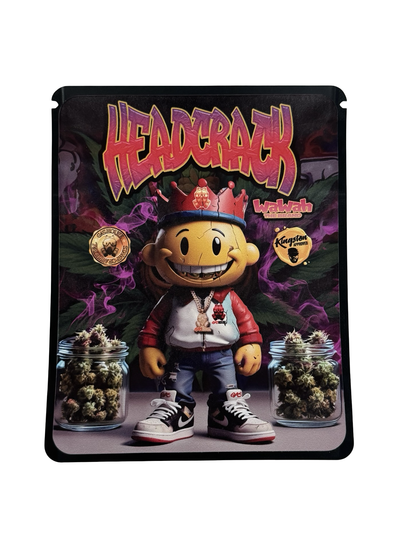 Headcrack Mylar Bags 3.5g Wawah front