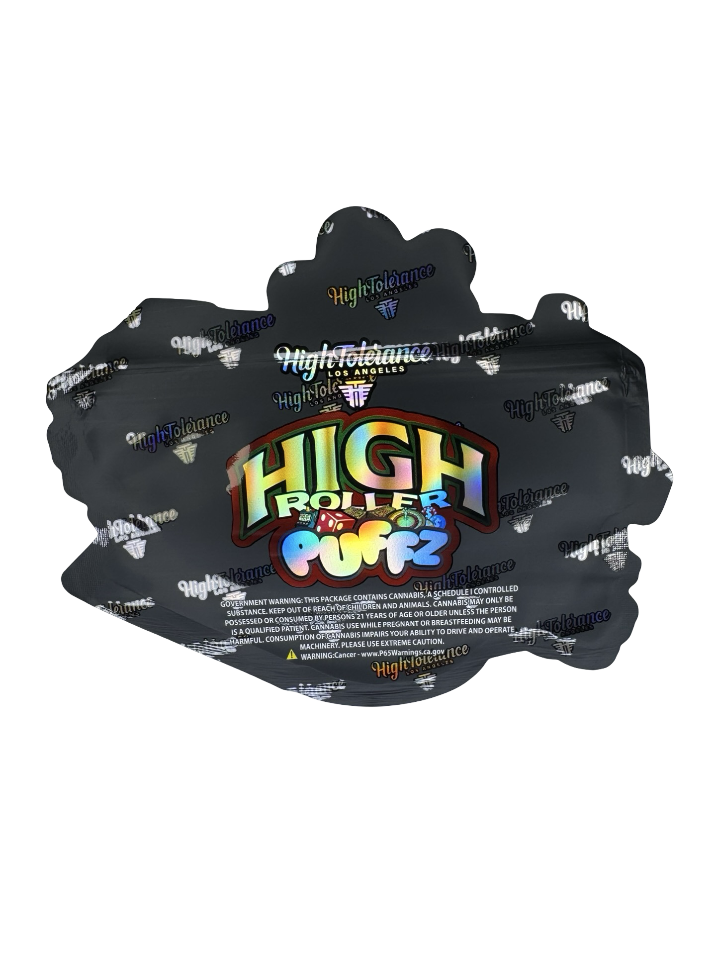 High Roller Puffz 3.5g Mylar Bags High Tolerance back