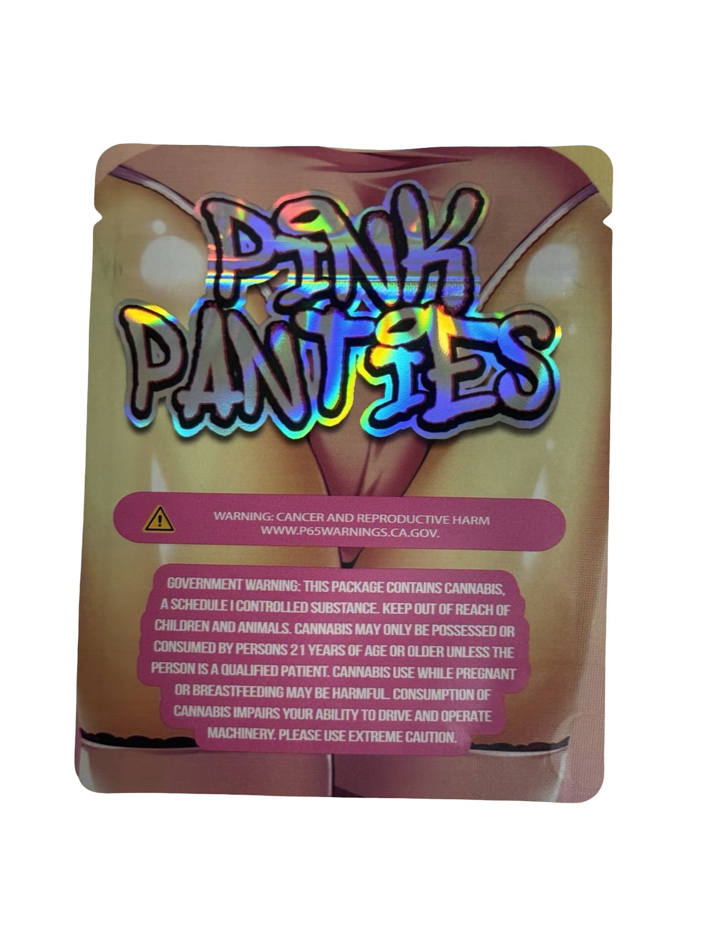 Pink Panties Mylar Bags 3.5g (Only $0.21 Each)