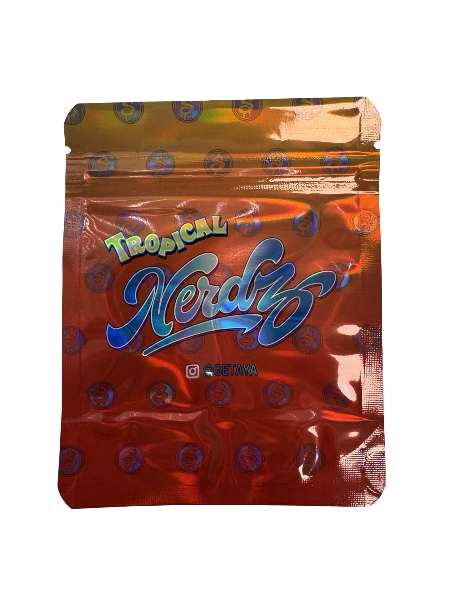 Tropical Nerdz Mylar Bags 3.5g SherbMoney