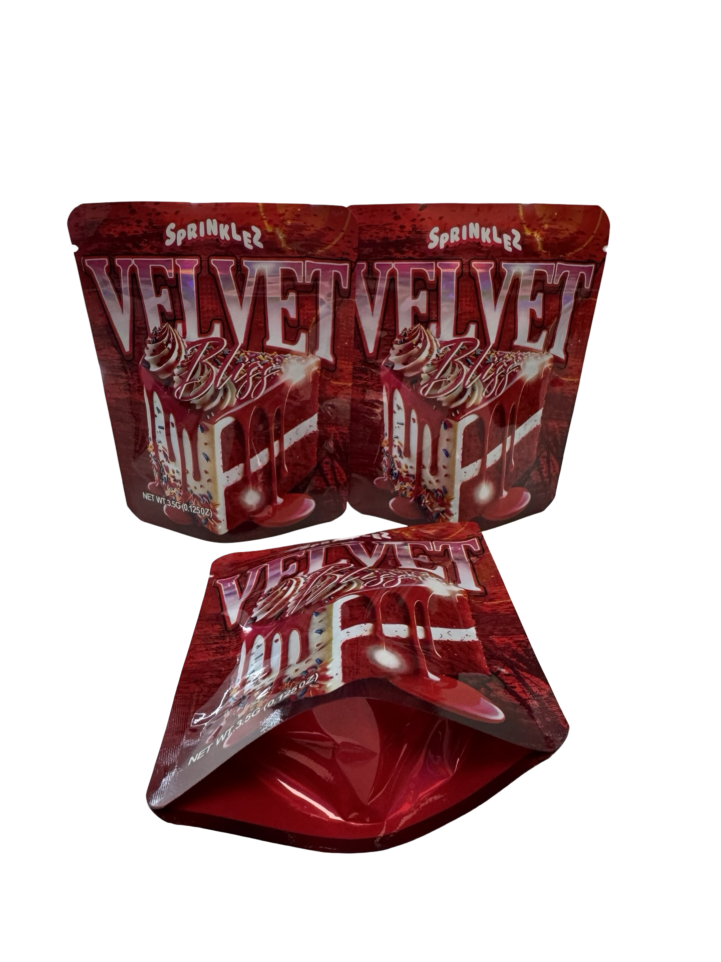 Velvet Bliss 3.5g Mylar Bags Sprinklez ($0.09 per bag)