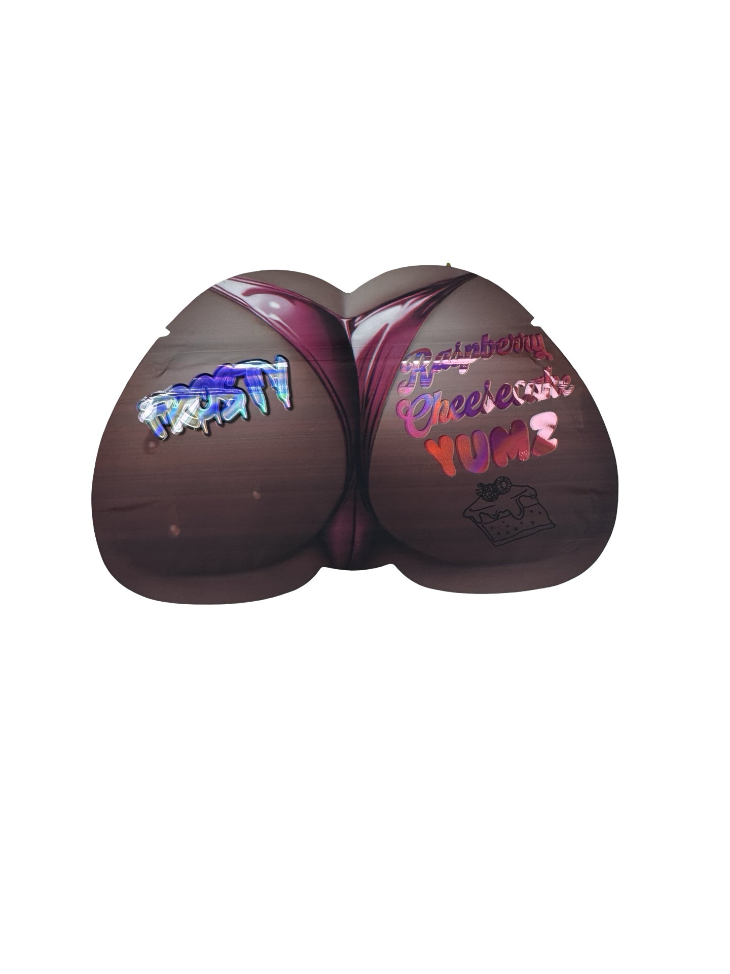 Raspberry Cheesecake Yumz Mylar Bags 3.5g Frosty (streaks) - Fire Mylar  