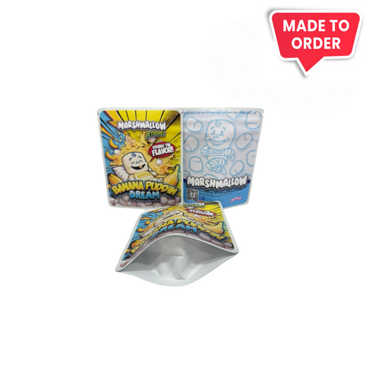 Banana Puddin Dream Xtremez Marshmallow 3.5g Mylar Bags Sprinklez - Fire Mylar  