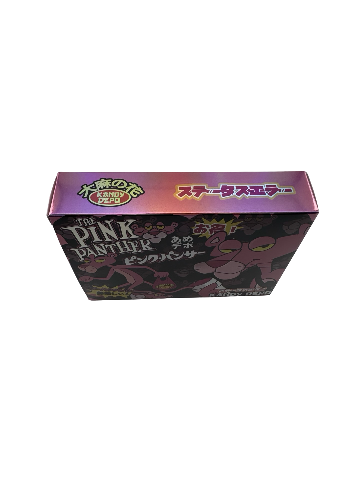 The Pink Panther 3.5g Mylar Bags & Boxes Kandy Depo - Fire Mylar  