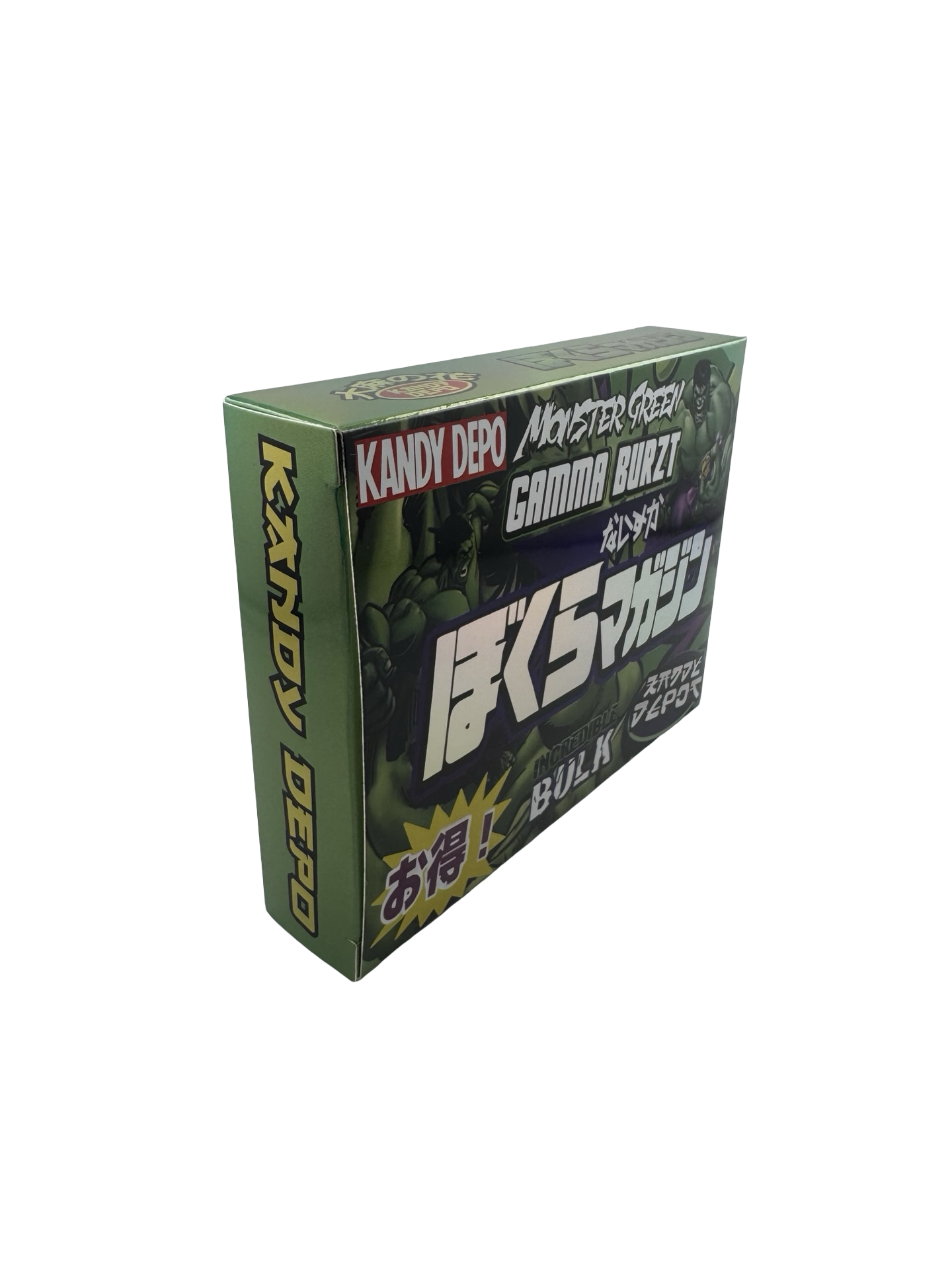 Monster Green Gamma Burzt 3.5g Mylar Bags & Boxes Kandy Depo - Fire Mylar  