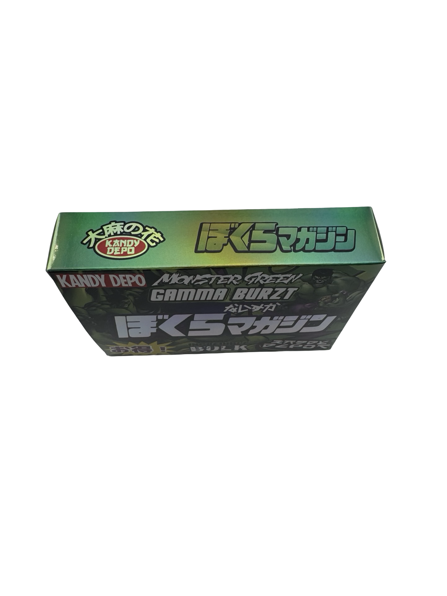 Monster Green Gamma Burzt 3.5g Mylar Bags & Boxes Kandy Depo - Fire Mylar  