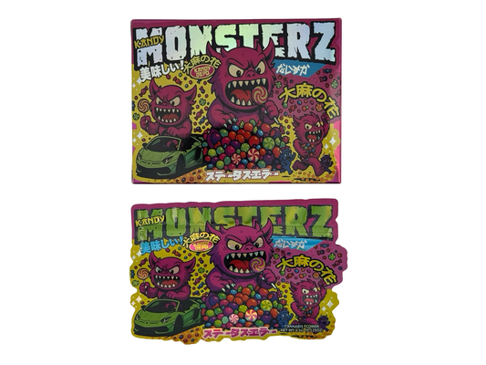 Kandy Monsterz 3.5g Mylar Bags & Boxes Kandy Depo - Fire Mylar  