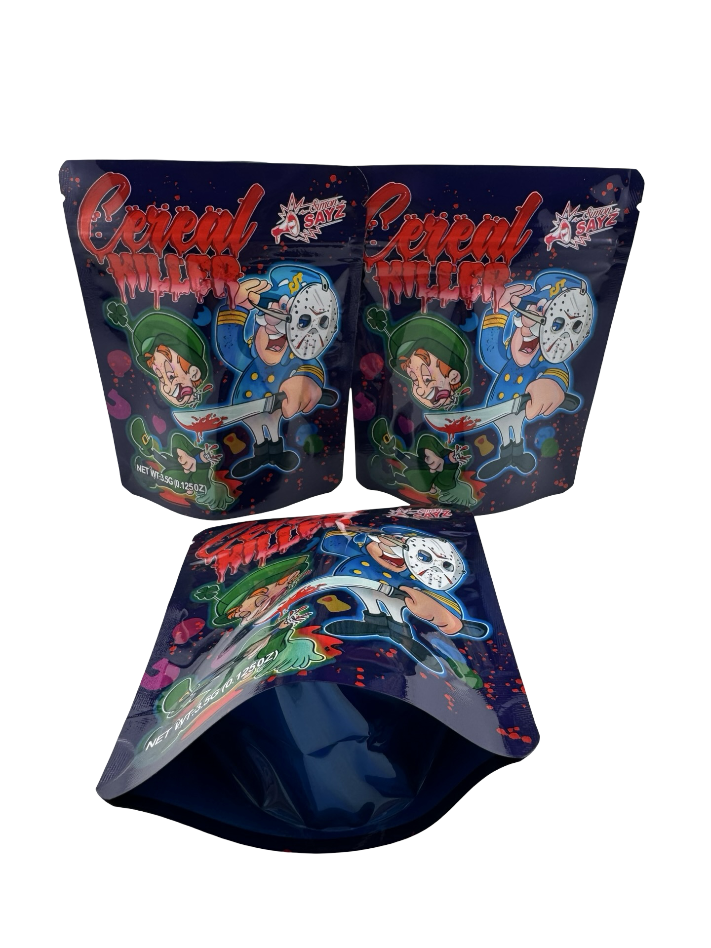 Cereal Killer 3.5g Mylar Bags Simon Sayz ($0.09 per bag) - Fire Mylar  