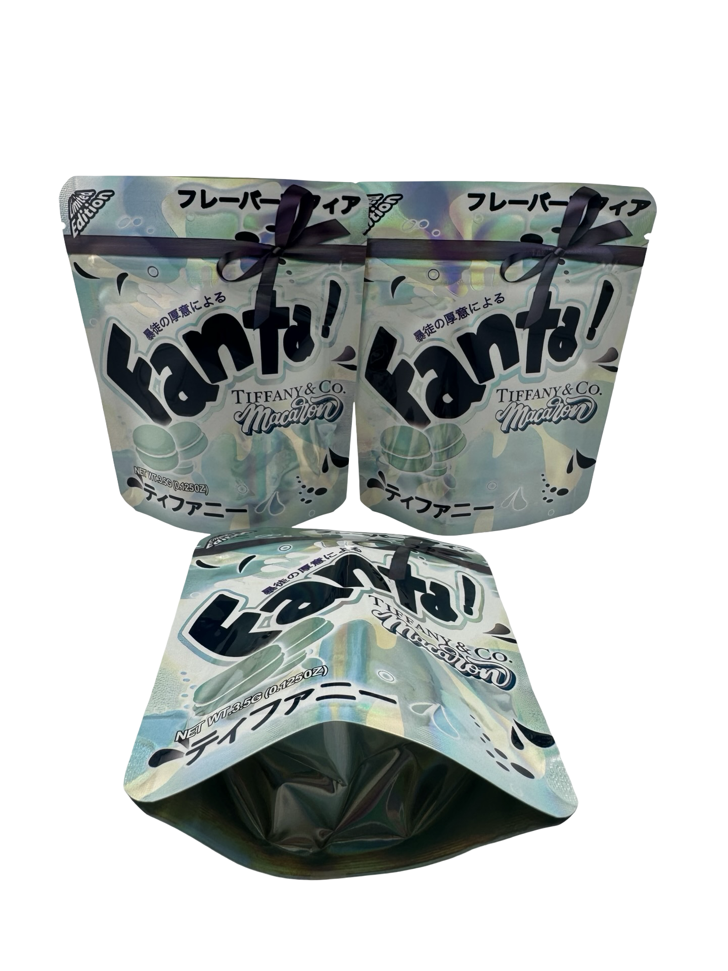 Tiffany Macaron 3.5g Mylar Bags £anta ($0.09 per bag) - Fire Mylar  
