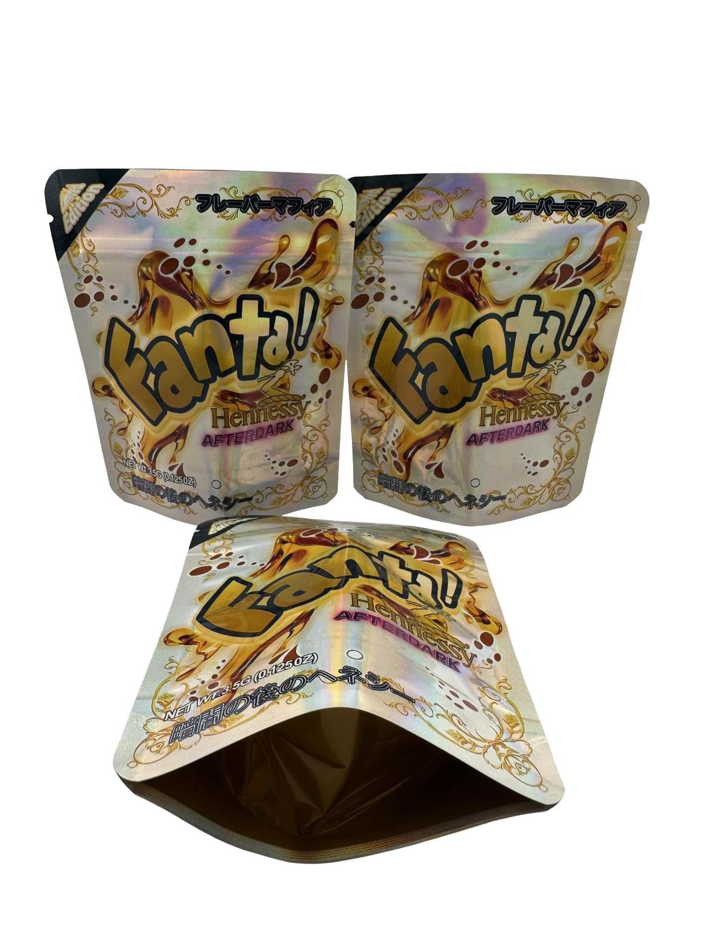 Henny Afterdark 3.5g Mylar Bags £anta ($0.09 per bag) - Fire Mylar  