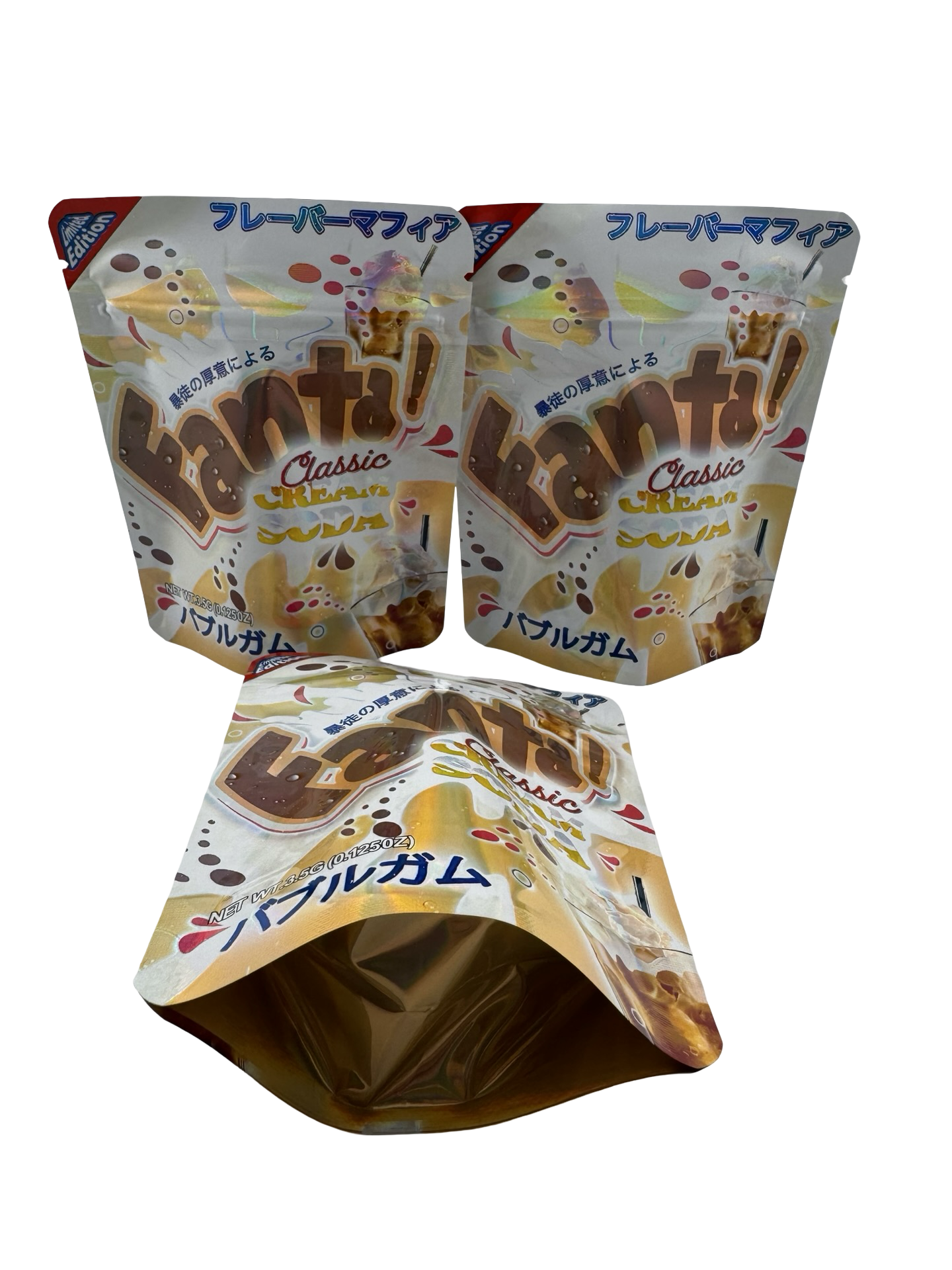 Classic Cream Soda 3.5g Mylar Bags £anta ($0.09 per bag) - Fire Mylar  