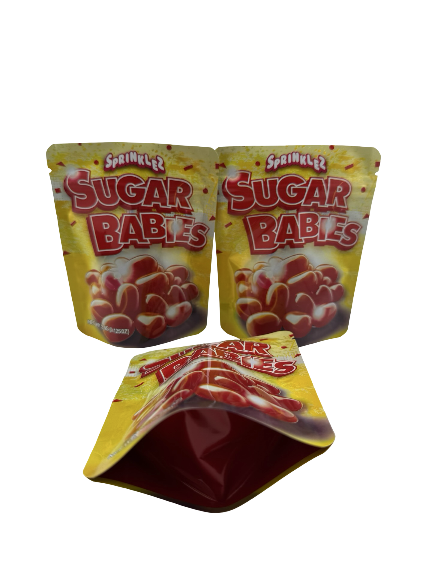 Sugar Babies 3.5g Mylar Bags Sprinklez ($0.09 per bag) - Fire Mylar  