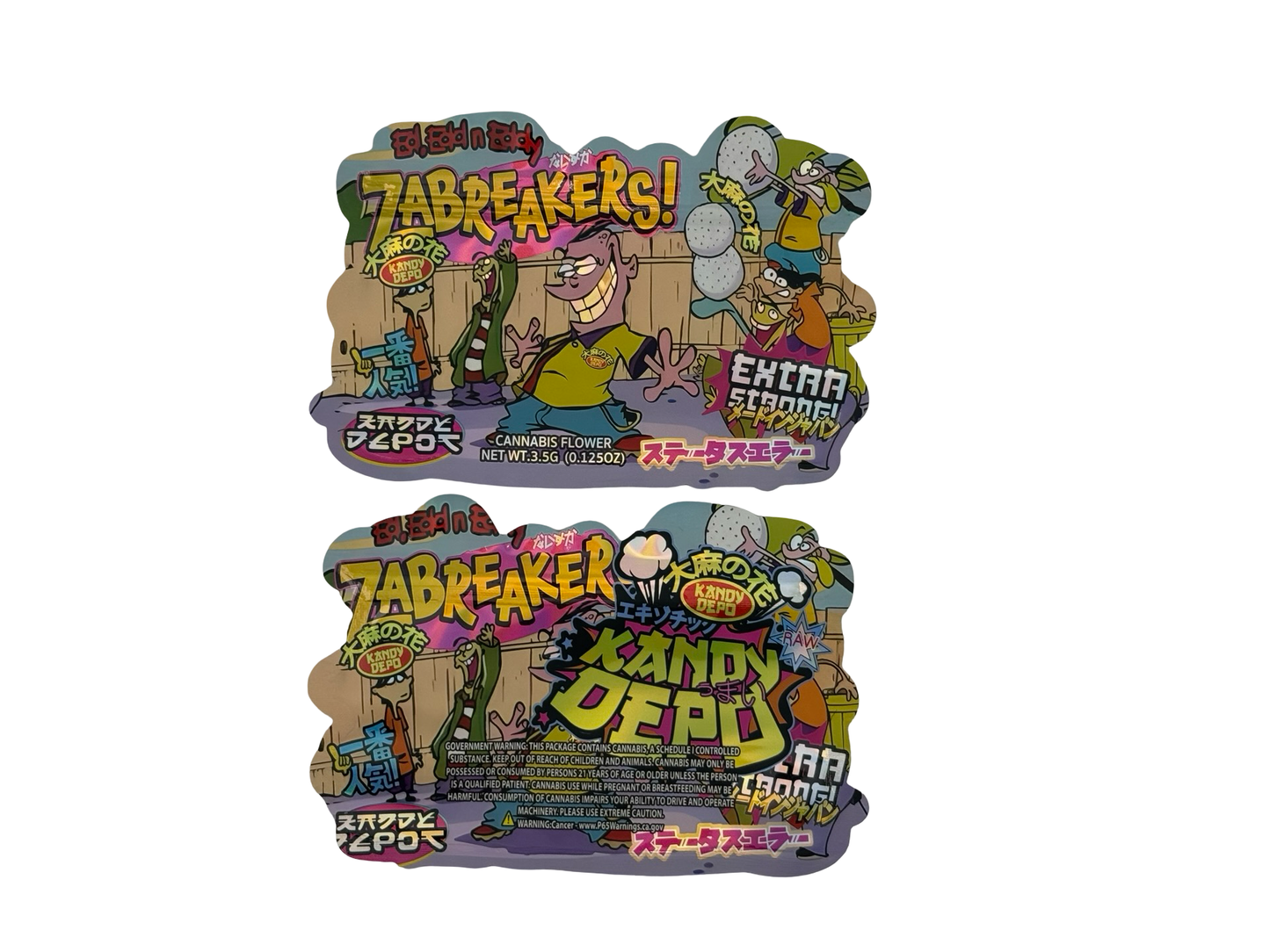 Zabreakers Mylar Bags 3.5g Kandy Depo (Only $0.21 Each) - Fire Mylar  