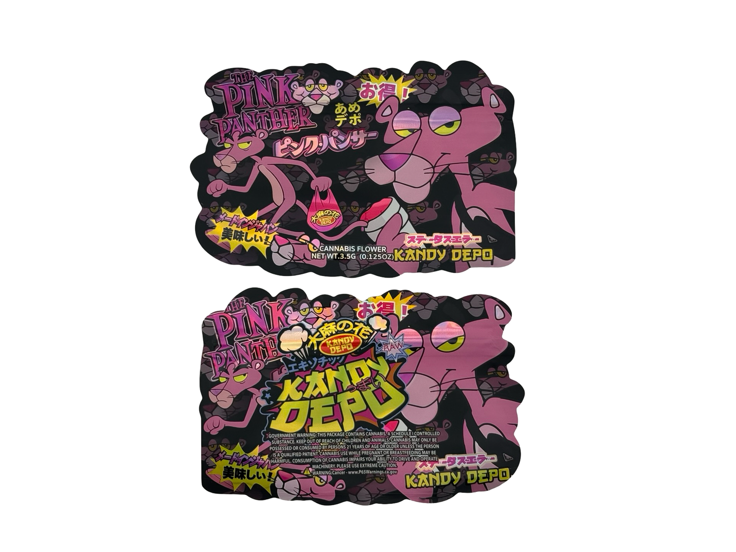 The Pink Panther Mylar Bags 3.5g Kandy Depo (Only $0.21 Each) - Fire Mylar  