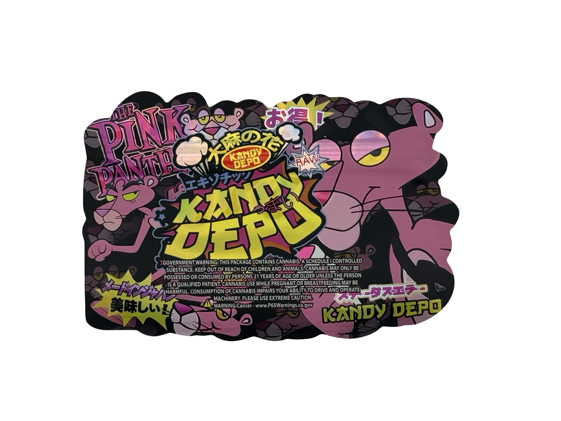 The Pink Panther Mylar Bags 3.5g Kandy Depo (Only $0.21 Each) - Fire Mylar  