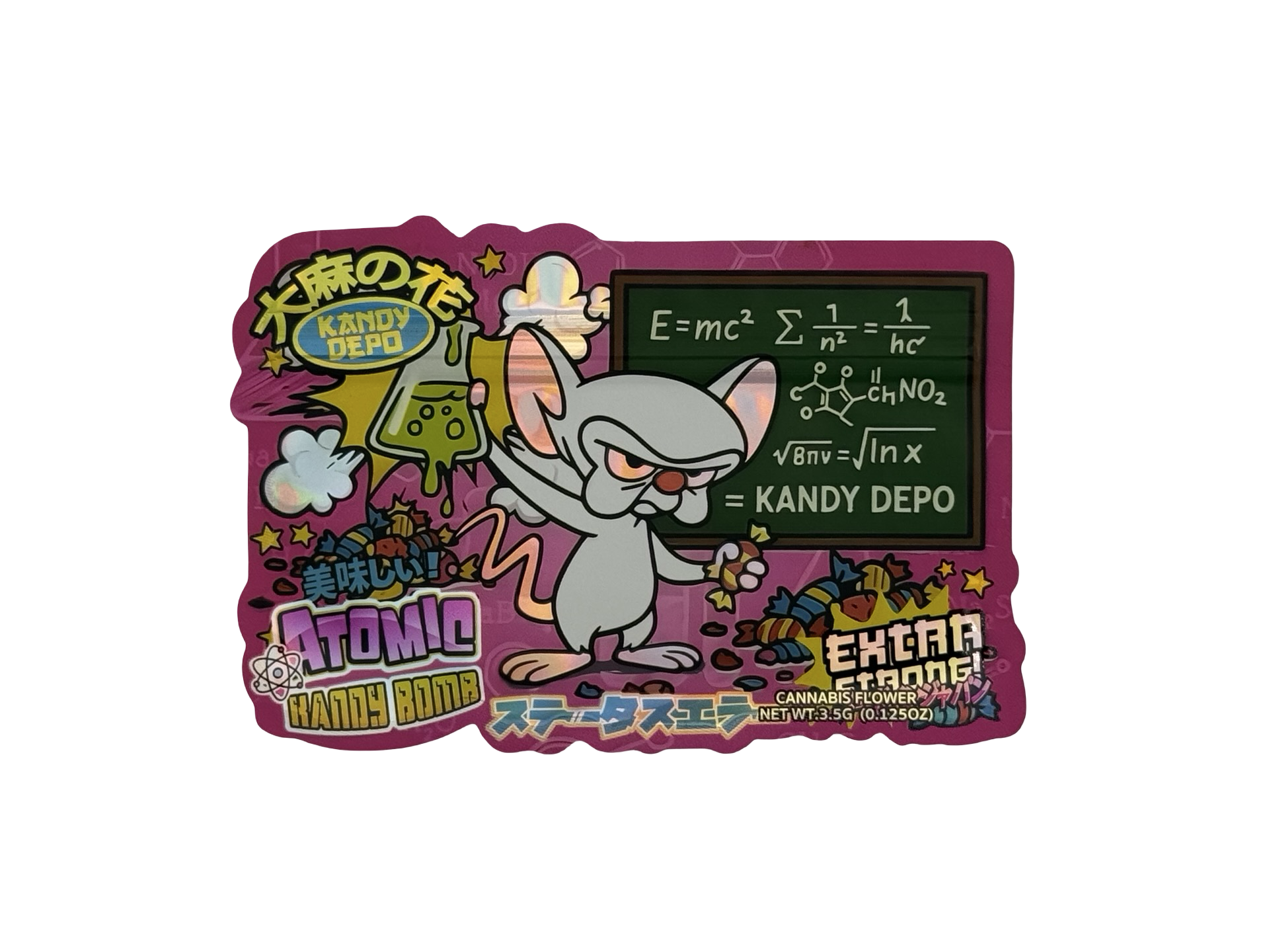 Atomic Kandy Bomb Mylar Bags 3.5g Kandy Depo (Only $0.21 Each) - Fire Mylar  