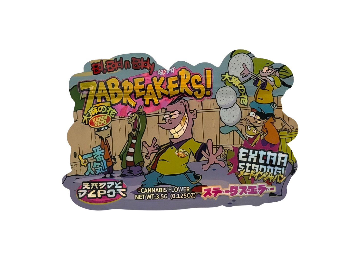 Zabreakers Mylar Bags 3.5g Kandy Depo (Only $0.21 Each) - Fire Mylar  