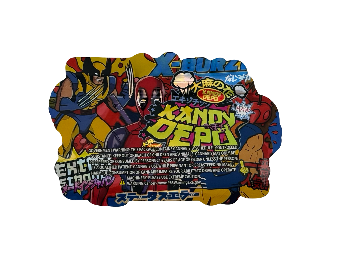 Lemon Cherry X-Burzt Mylar Bags 3.5g Kandy Depo (Only $0.21 Each) - Fire Mylar  