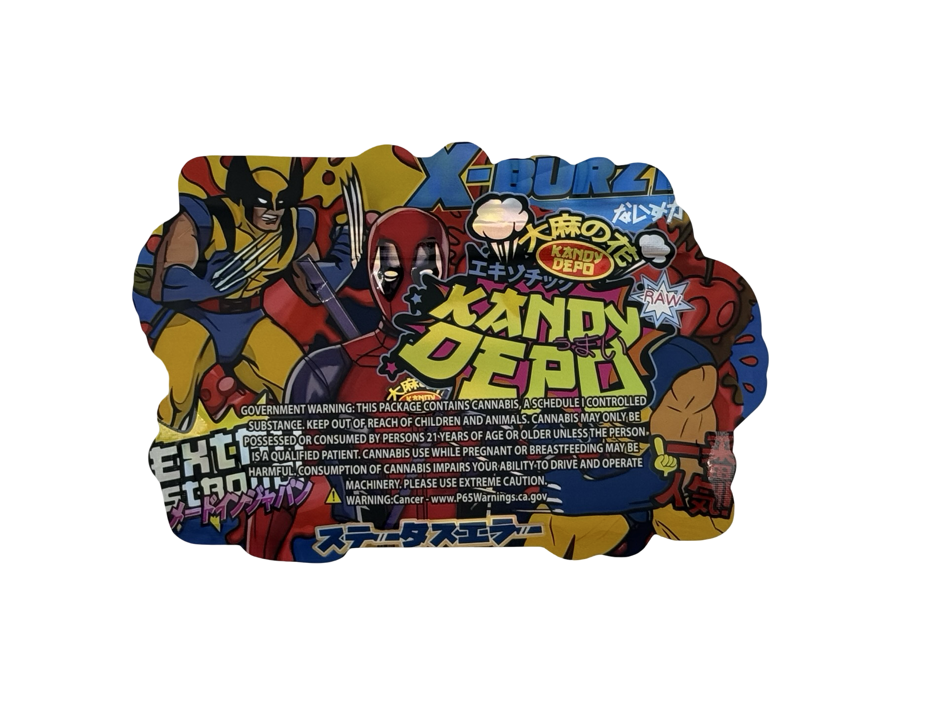 Lemon Cherry X-Burzt Mylar Bags 3.5g Kandy Depo (Only $0.21 Each) - Fire Mylar  