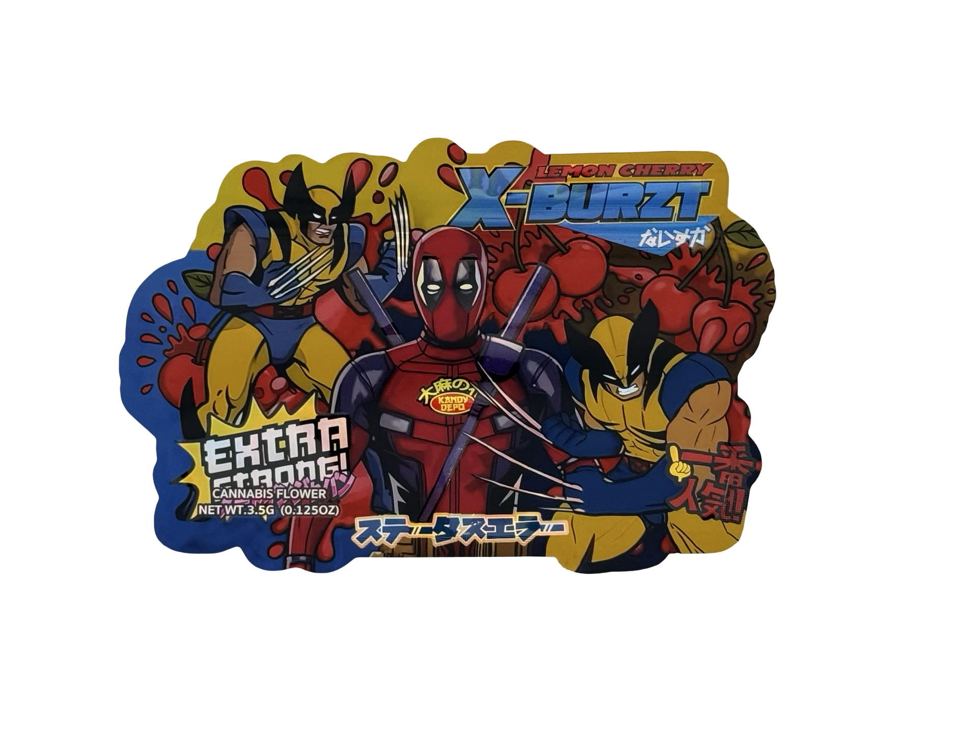 Lemon Cherry X-Burzt Mylar Bags 3.5g Kandy Depo (Only $0.21 Each) - Fire Mylar  