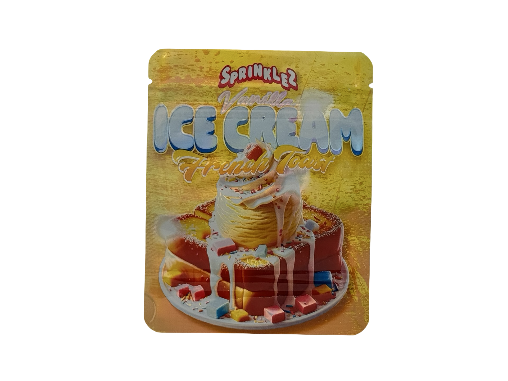Vanilla Ice Cream French Toast 3.5g Mylar Bags Sprinklez ($0.09 per bag) - Fire Mylar  