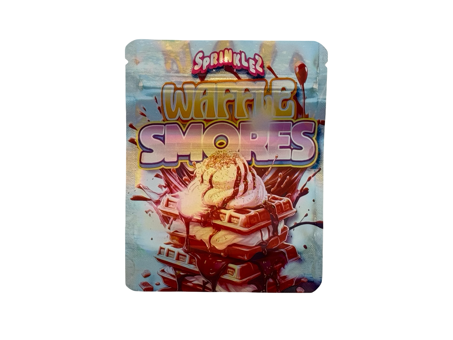 Waffle Smores 3.5g Mylar Bags Sprinklez ($0.09 per bag) - Fire Mylar  