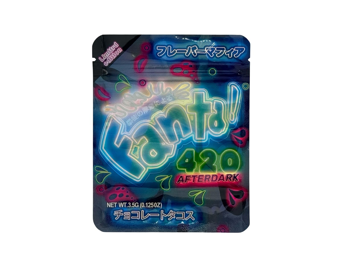 420 Afterdark 3.5g Mylar Bags £anta ($0.09 per bag) - Fire Mylar  