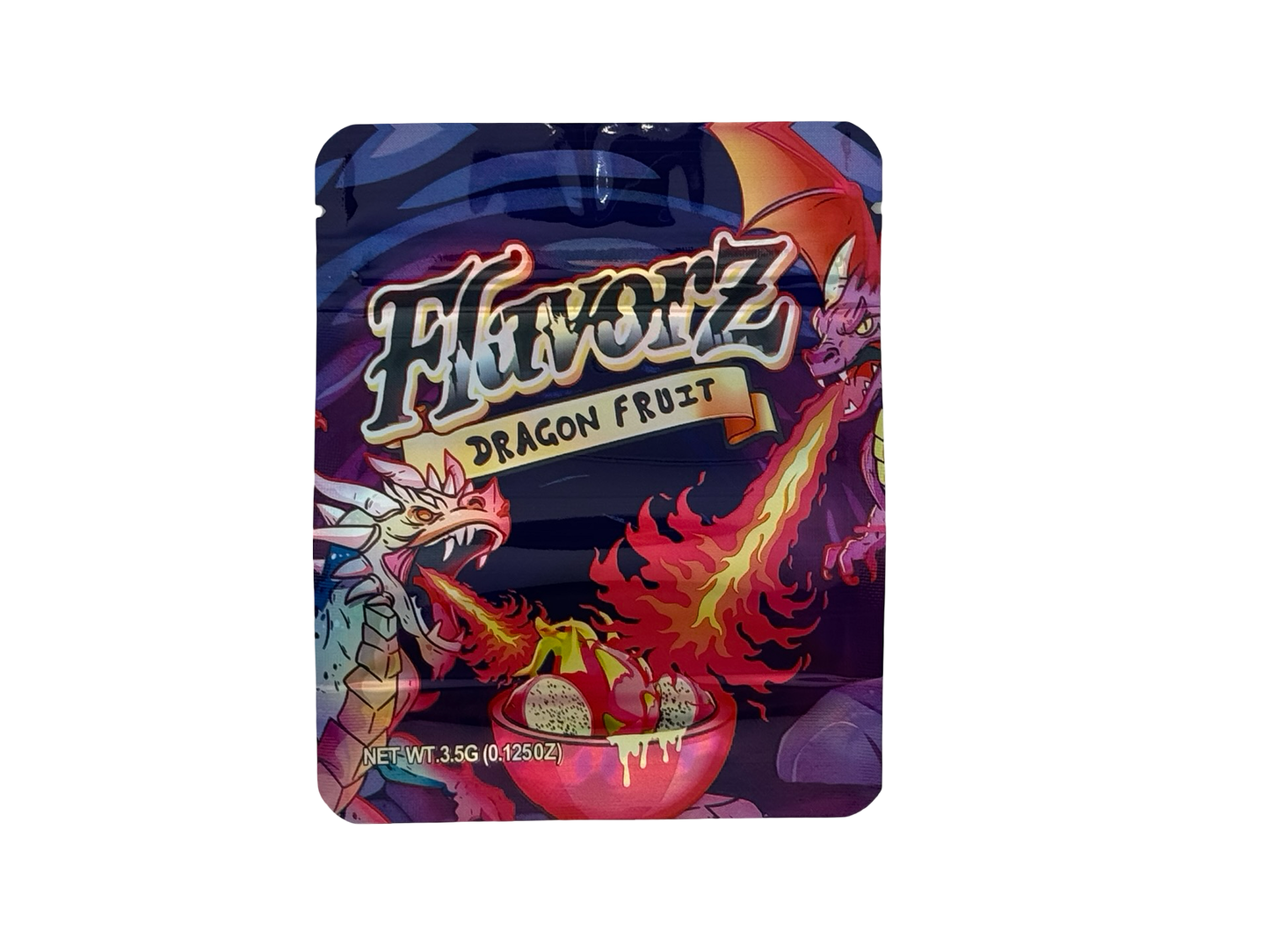 Dragon Fruit 3.5g Mylar Bags Flavorz ($0.09 per bag) - Fire Mylar  
