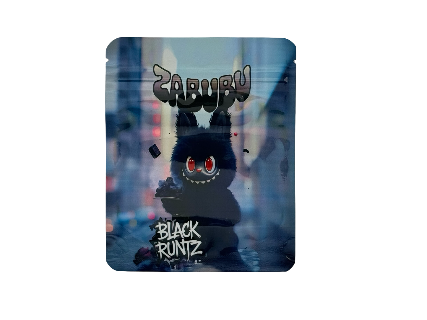 Black Runtz 3.5g Mylar Bags Zabubu ($0.09 per bag) - Fire Mylar  