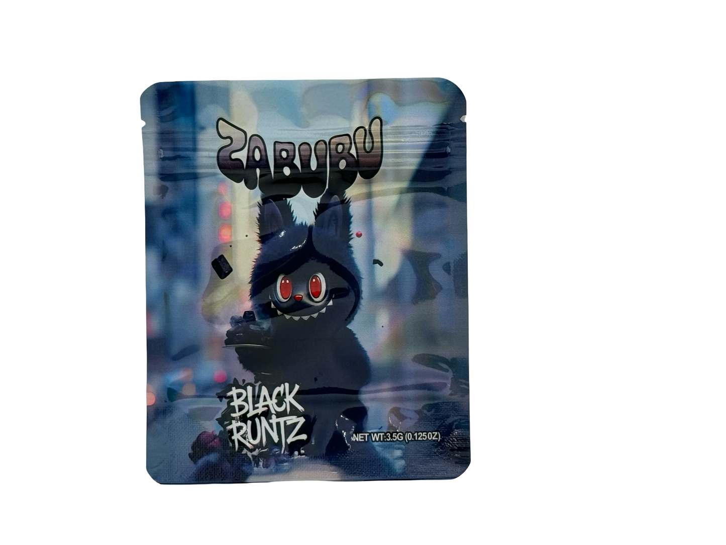 Black Runtz 3.5g Mylar Bags Zabubu ($0.09 per bag) - Fire Mylar  