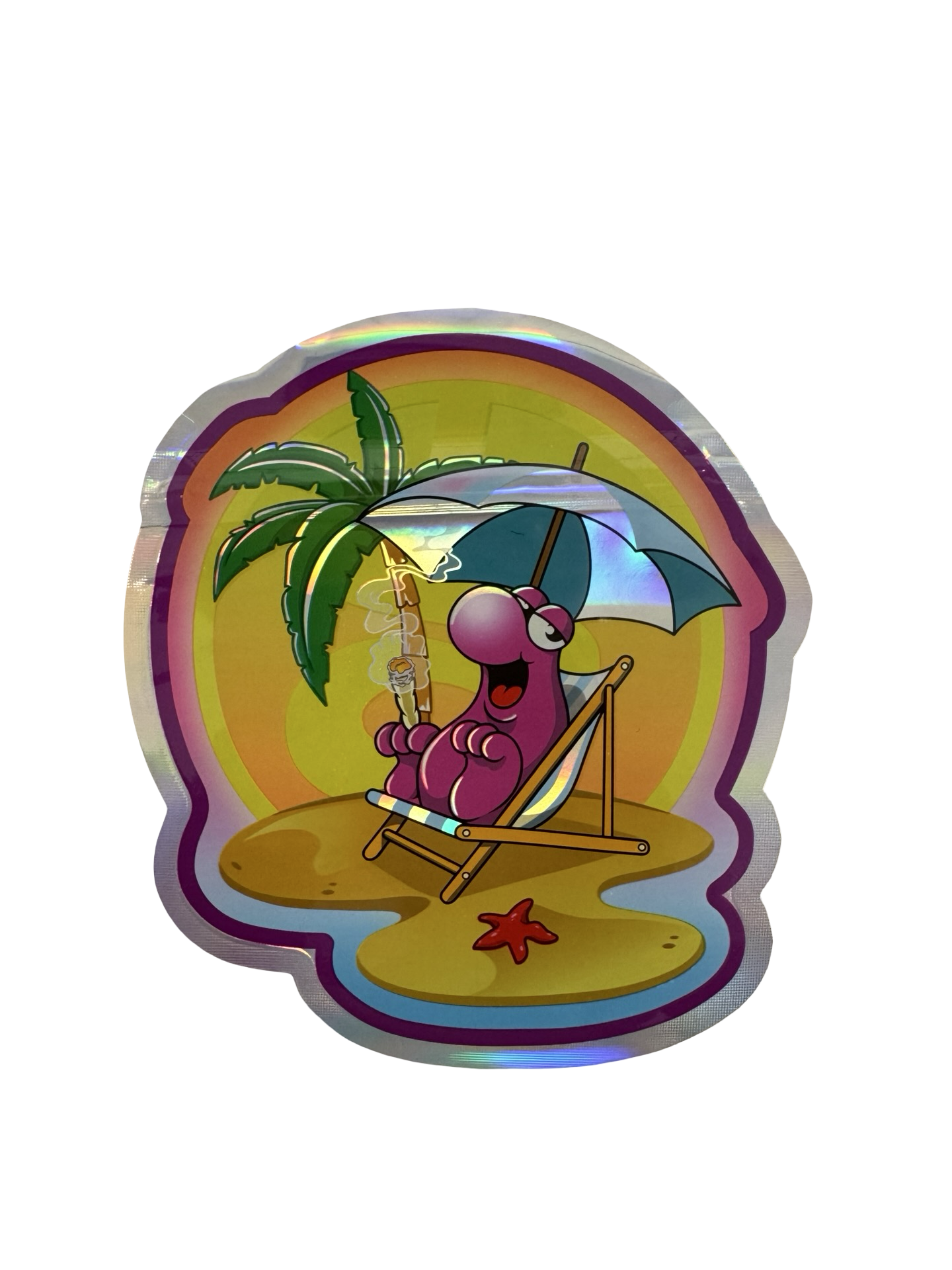 Tropical Nerdz Mylar Bags 3.5g SherbMoney - Fire Mylar  