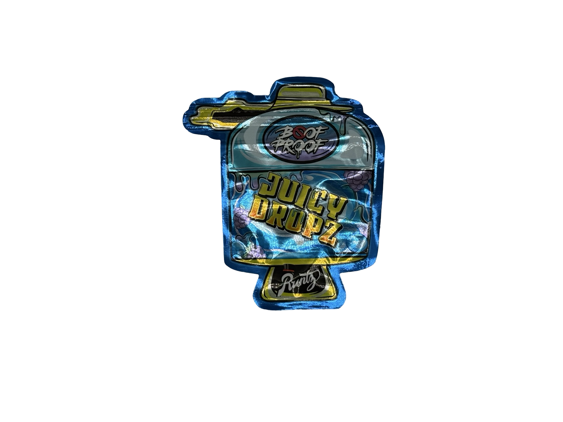 Juicy Dropz Mylar Bags 3.5g Runtz - Fire Mylar  