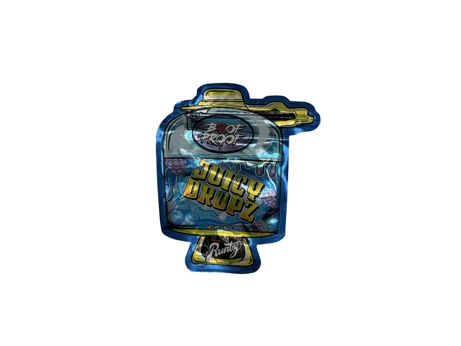 Juicy Dropz Mylar Bags 3.5g Runtz - Fire Mylar  