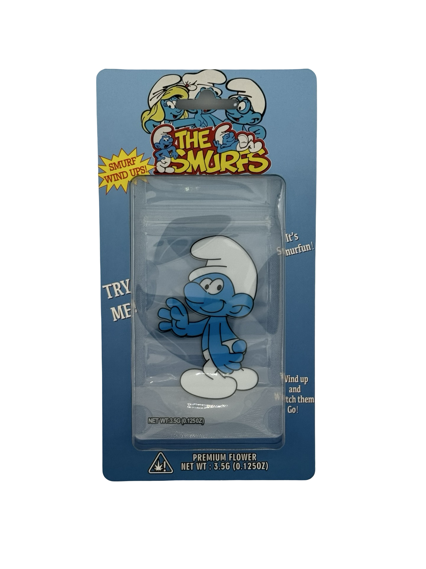 Smurf 3.5g Blister Pack (read description) - Fire Mylar  