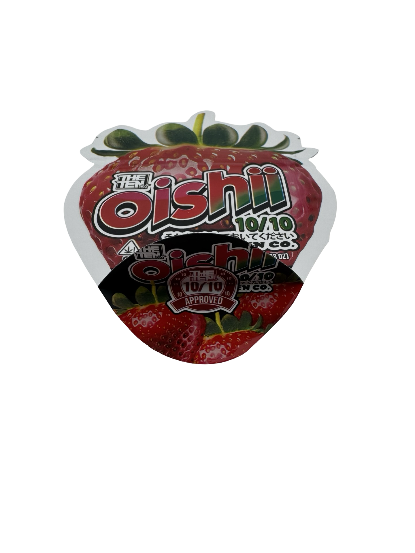 Oishii Mylar Bags 3.5g The Ten Co - Fire Mylar  