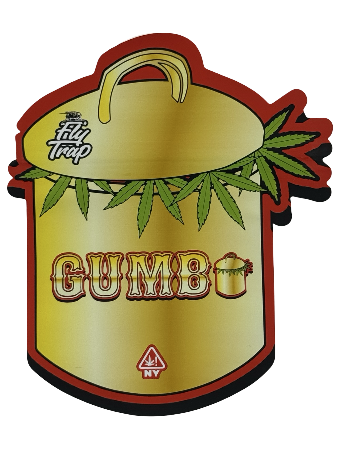 Gumbo 3.5g Mylar Bags Fly Trap - Fire Mylar  