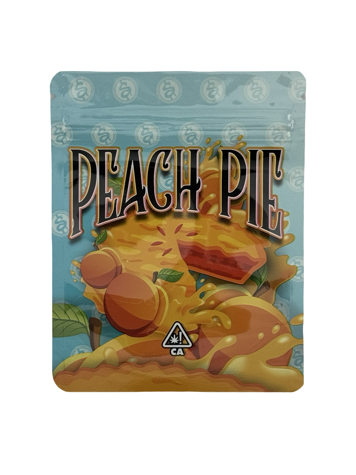 Peach Pie Mylar Bags 3.5g SherbMoney - Fire Mylar  