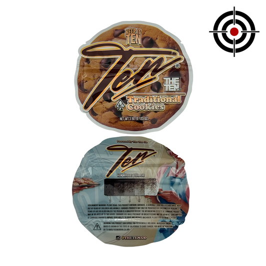 Traditional Cookies Mylar Bags 3.5g The Ten Co - Fire Mylar  