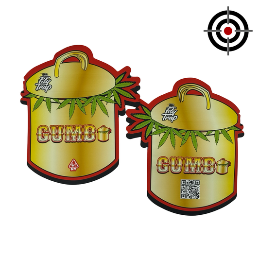 Gumbo 3.5g Mylar Bags Fly Trap - Fire Mylar  