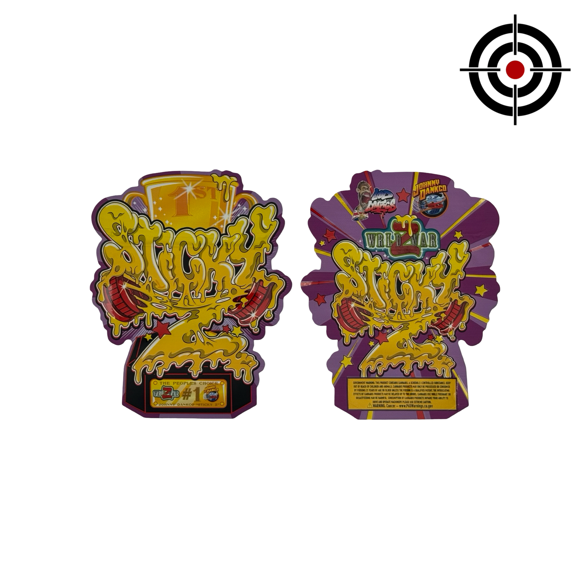 Sticky Z 3.5g Mylar Bags Johnny Dankco - Fire Mylar  