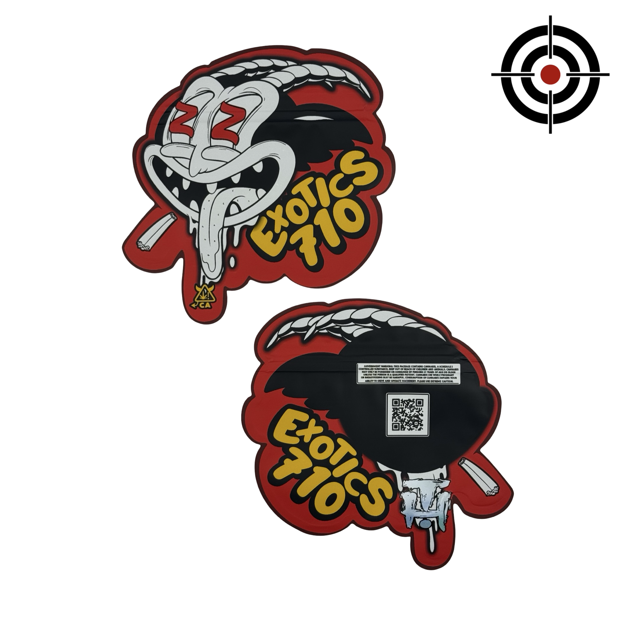 Exotics 710 Die-Cut 3.5g Mylar Bags | Unbranded – Fire Mylar