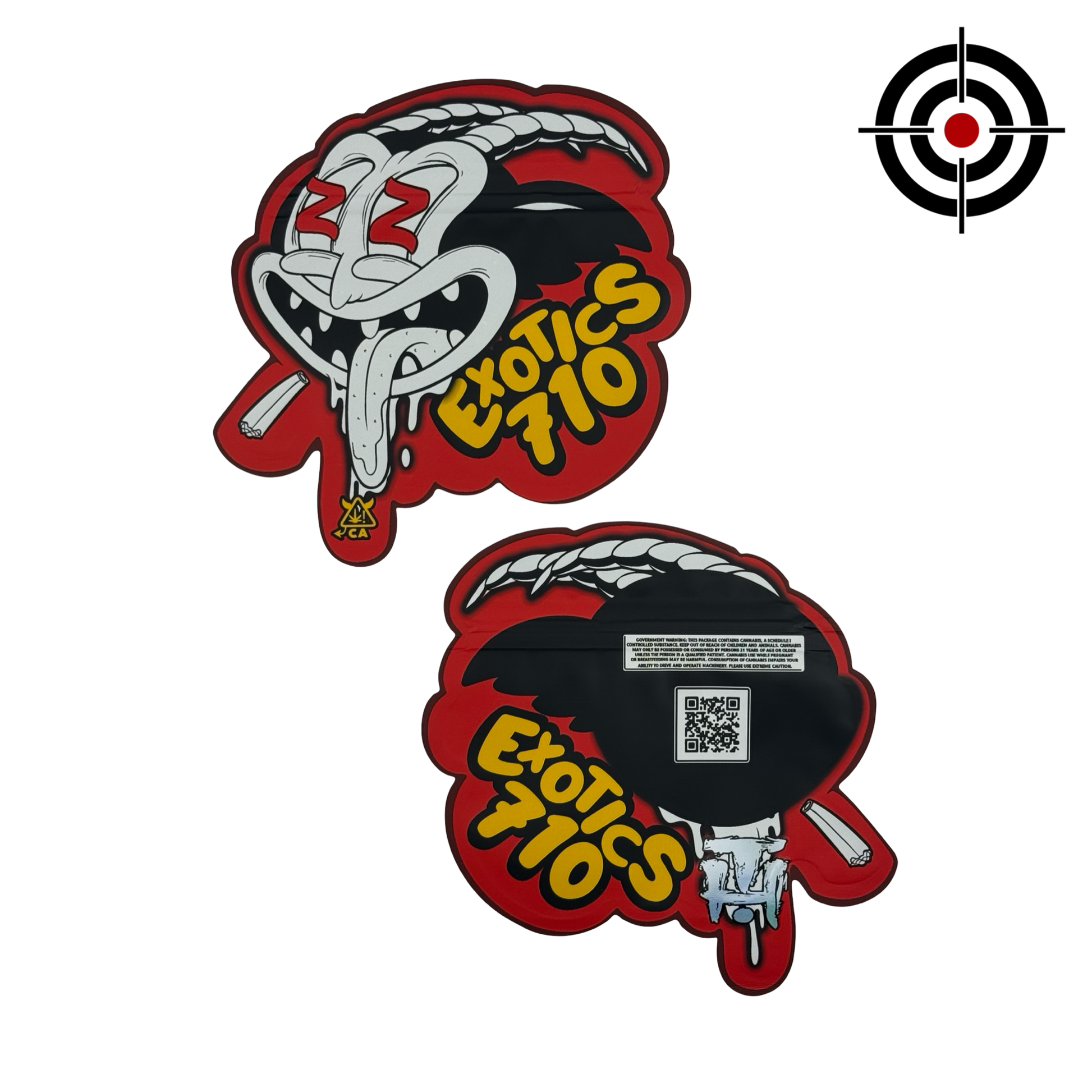 Exotics 710 Mylar Bags 3.5g - Fire Mylar  