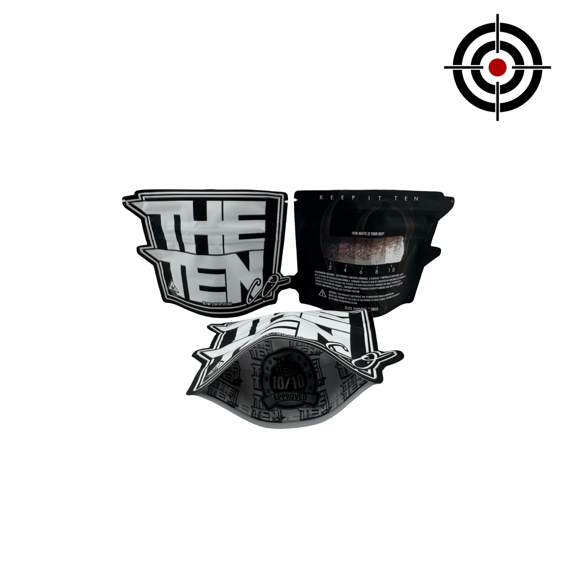 Tenco Flagship Mylar Bags 3.5g The Ten Co - Fire Mylar  