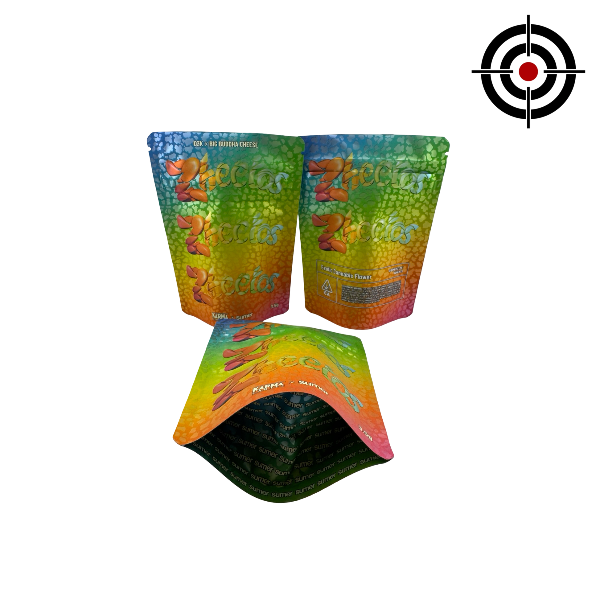 Zheetos Mylar Bags 3.5g Sumer - Fire Mylar  
