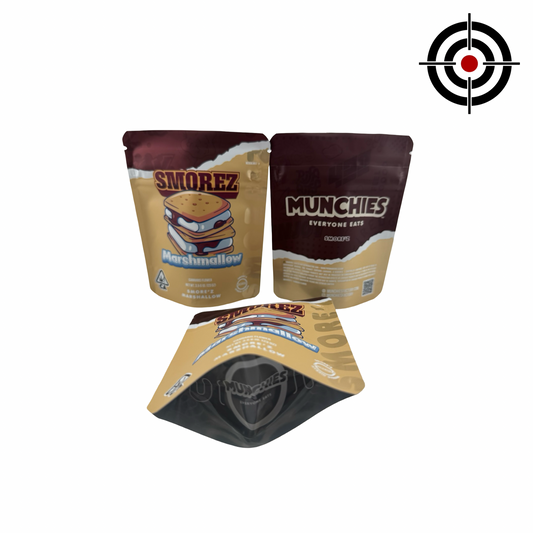 Smorez Marshmallow Mylar Bags 3.5g Munchies - Fire Mylar  