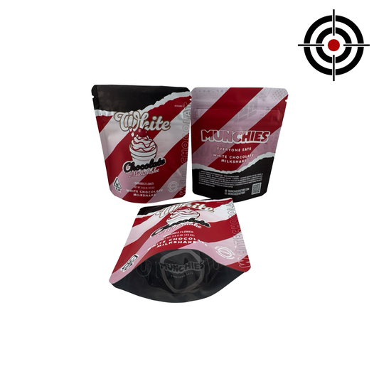 White Chocolate Milkshake Mylar Bags 3.5g Munchies - Fire Mylar  